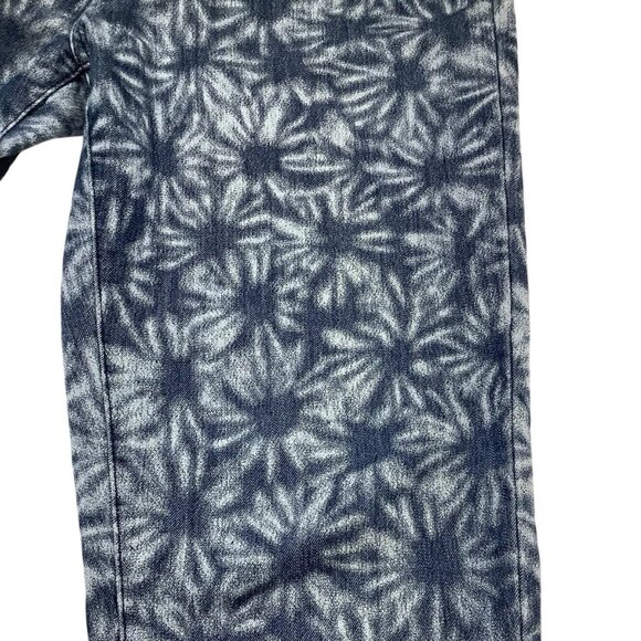 Rue21 Womens Blue Floral Print Skinny Leg Low Rise Jegging Size 7/8 - Picture 7 of 10